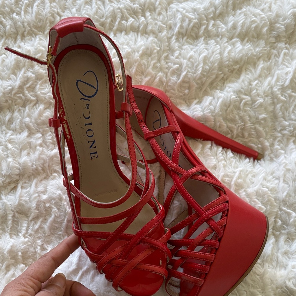Red Strappy Women's Sandals